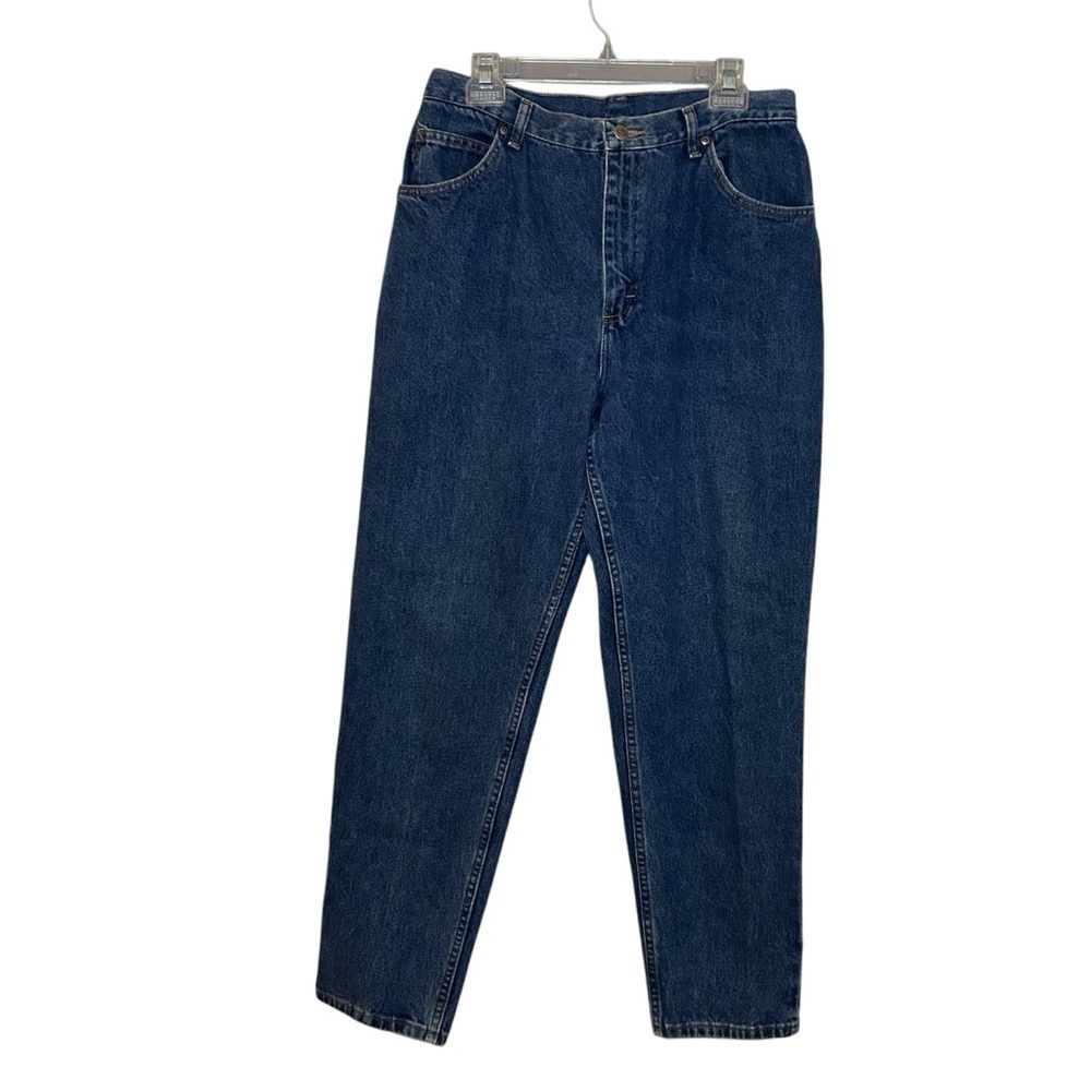 Vintage 90s Chic High Rise Mom Jeans Size 16 Medium Wash Tapered Leg